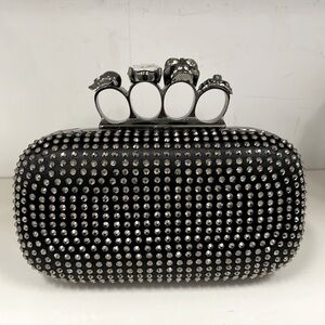 NWT Knuckle clutch with rhinestones